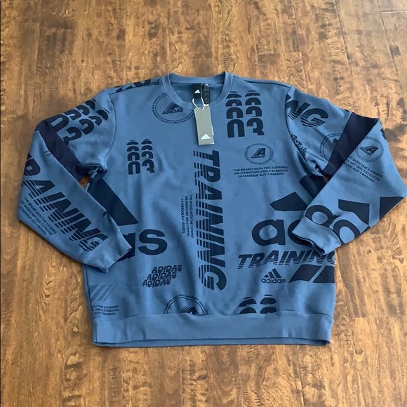 adidas Other - Adidas Mens Sweatshirt Authentic Post Game Allover